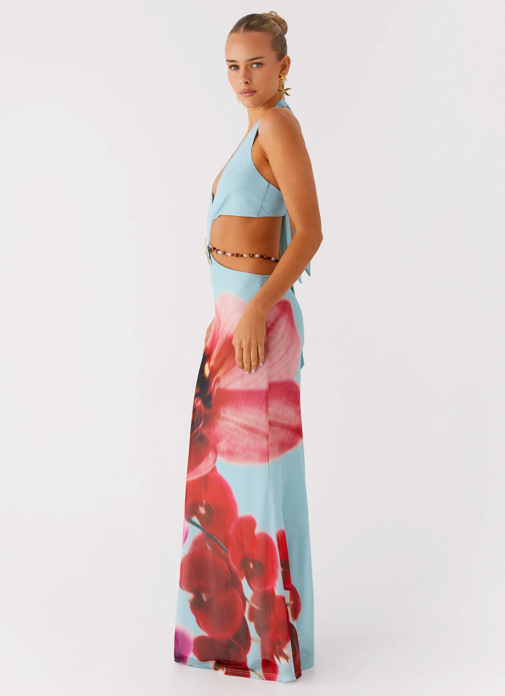 Urban Line Time To Dance Maxi Dress - Turquoise Bloom