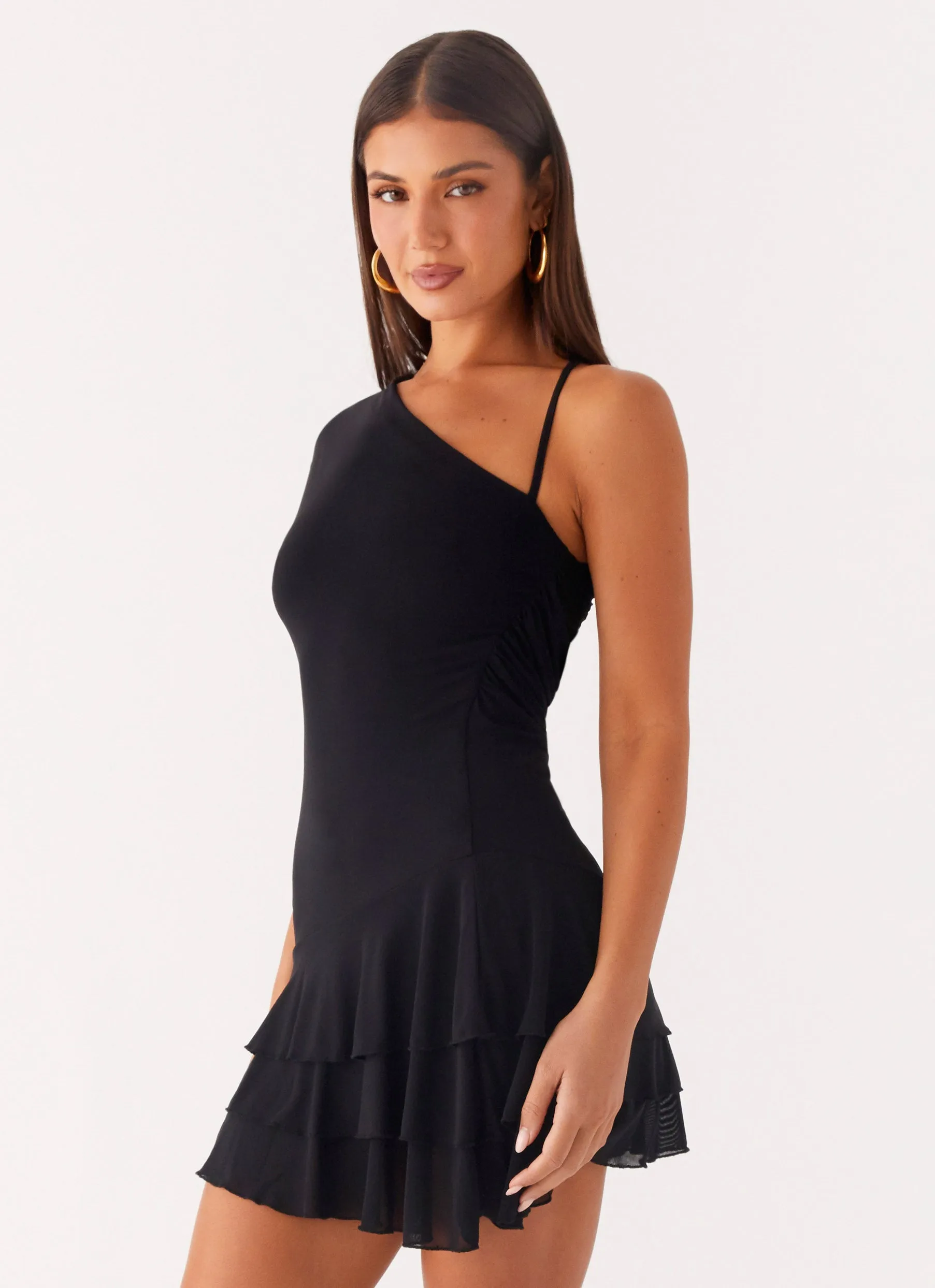 Moonrise Mini Dress - Black Understated Glam