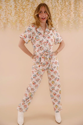 Contrast Trim Versatile Fashion Reading Your Emotions Jumpsuit