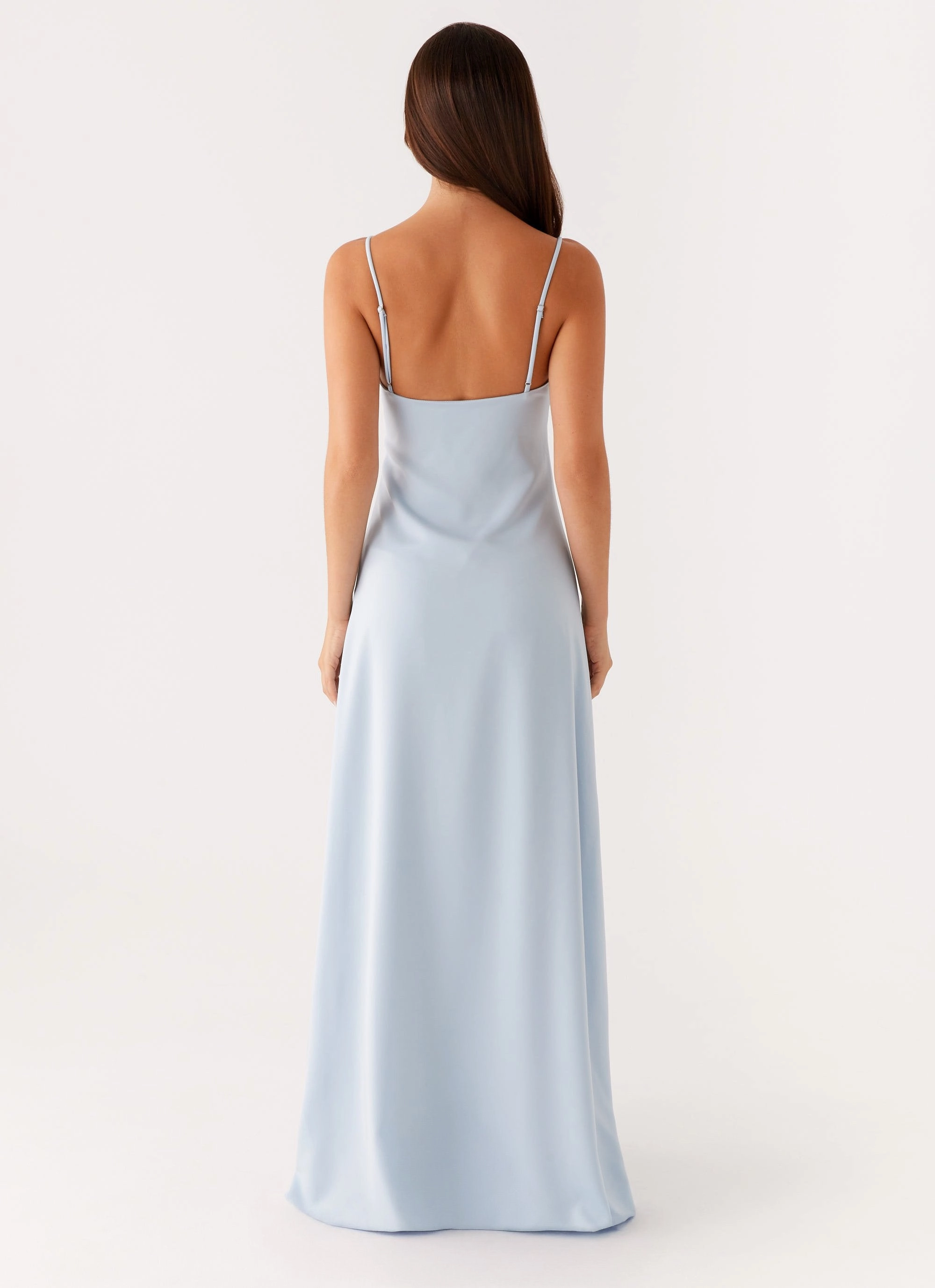 WideCollarDesign Cool Touch Zelda Maxi Dress - Blue
