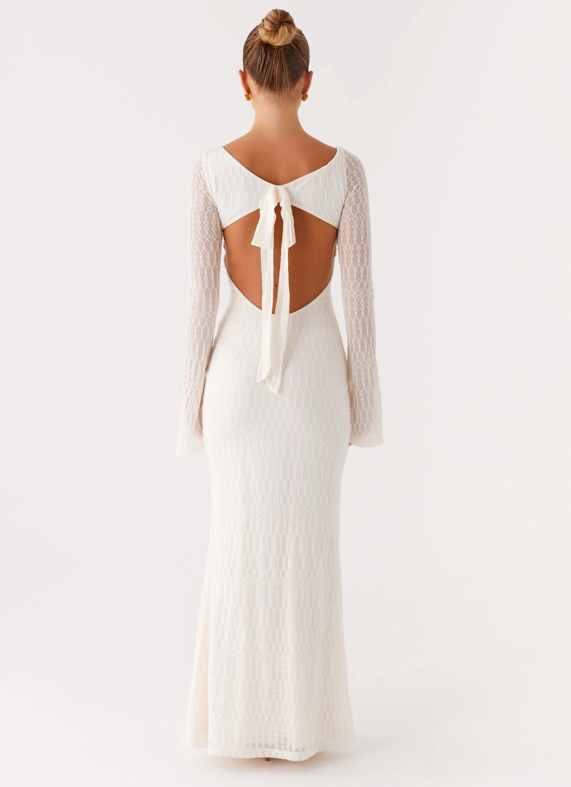 Soft Colorway Ethereal Long Sleeve Maxi Dress - Ivory