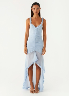 Romantic Soft Belinda Maxi Dress - Blue