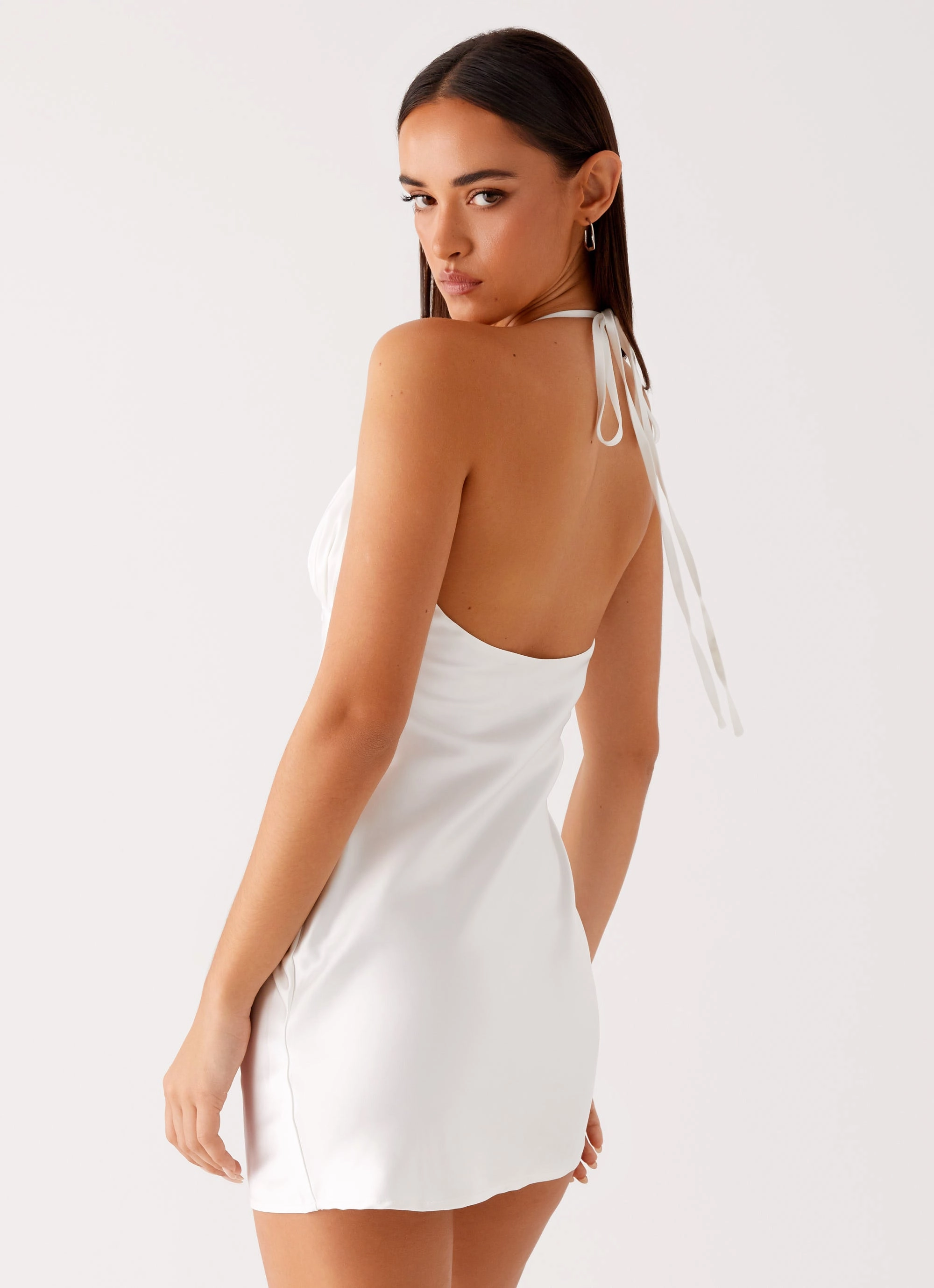 Tinsley Mini Dress - White Light Silhouette Fashion-forward day dress