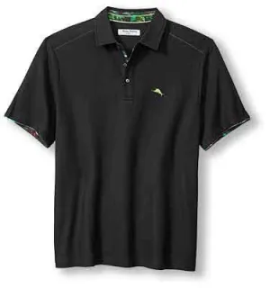 Tommy Bahama IslandZone Neon Shores Five O'Clock Polo Shirt - Black