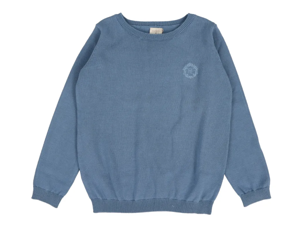 top l/s crewneck sweater - bright blue