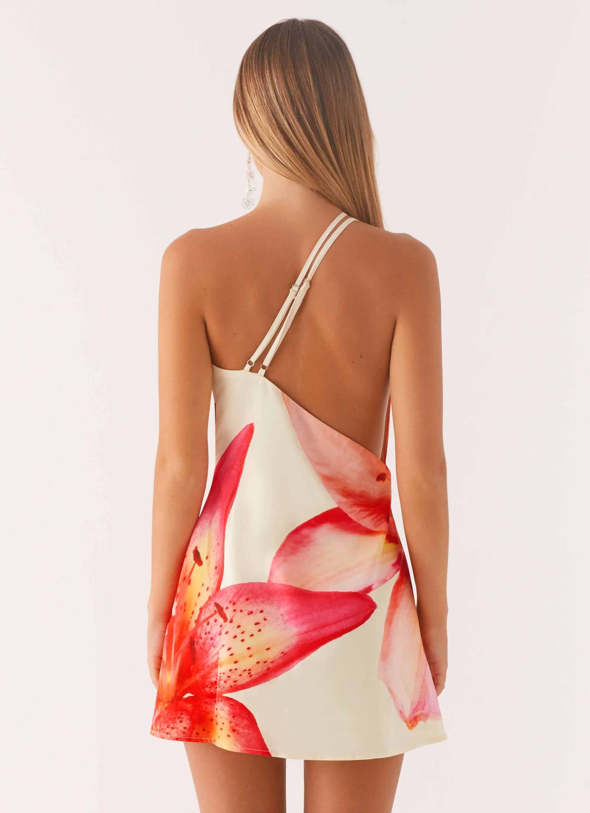 Aiva Mini Dress - Yellow Floral Stylish Feel Classic Motion