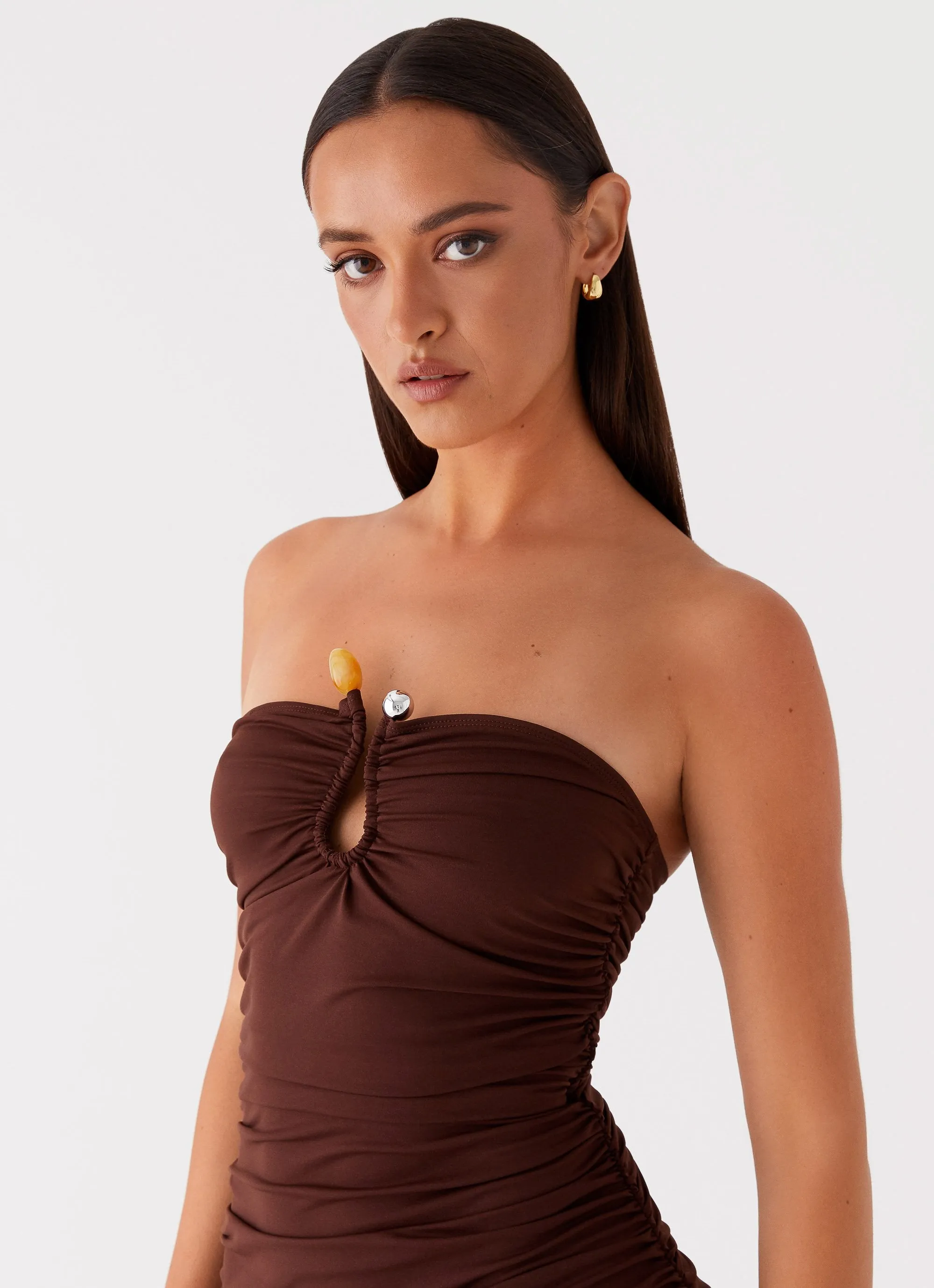 Night Out Rudy Maxi Dress - Brown