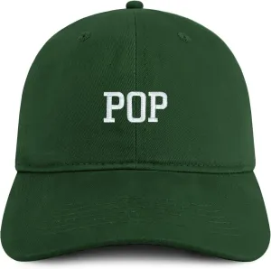Trendy Apparel Shop Pop Embroidered Low Profile Soft Cotton Brushed Baseball Cap