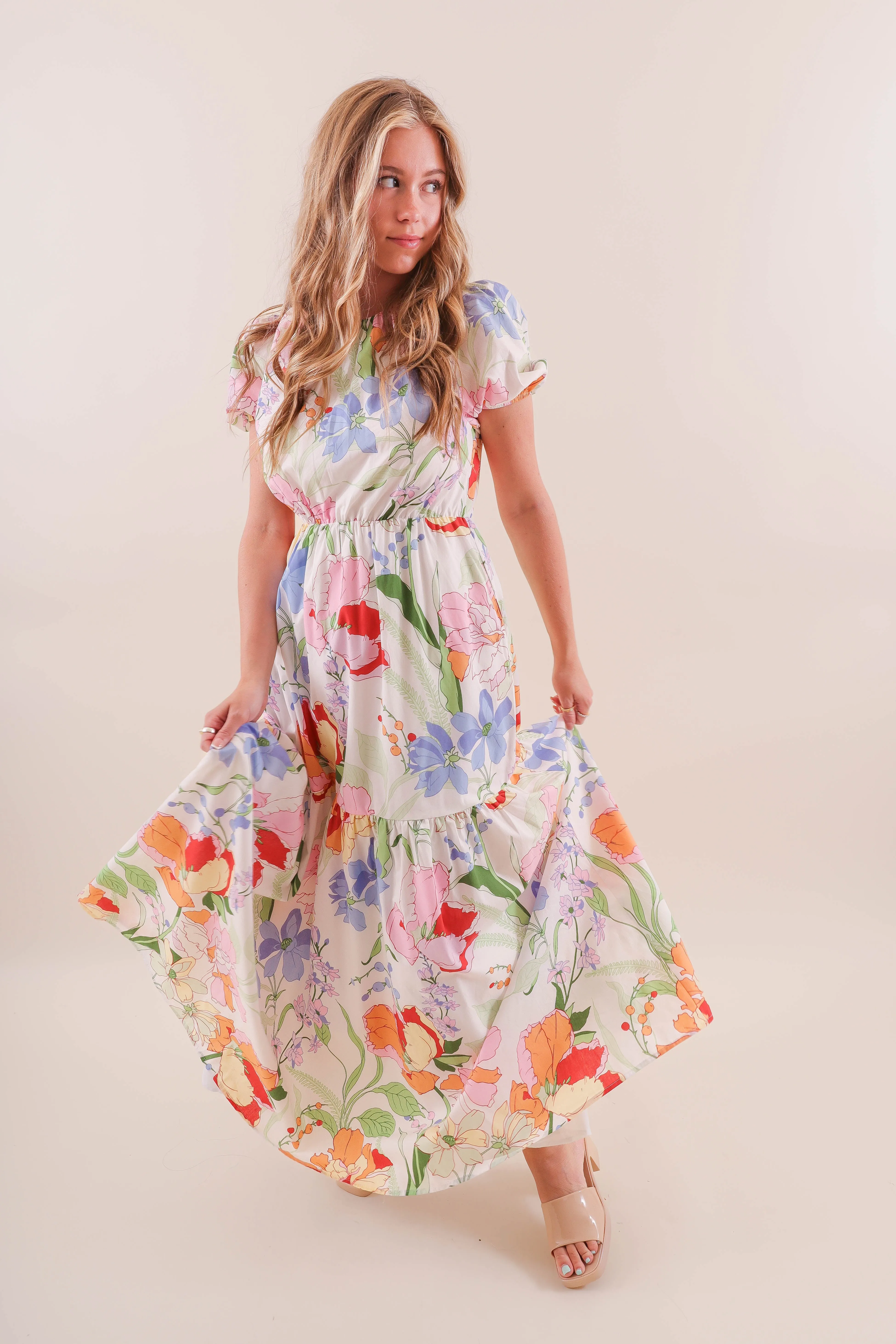 Easy Movement Fitted Base RESTOCK: Keeping You Close Maxi Dress