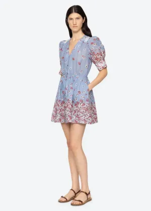 SEA NY Whitney Print Puff Sleeve Dress Essential Style Elegant Silhouette