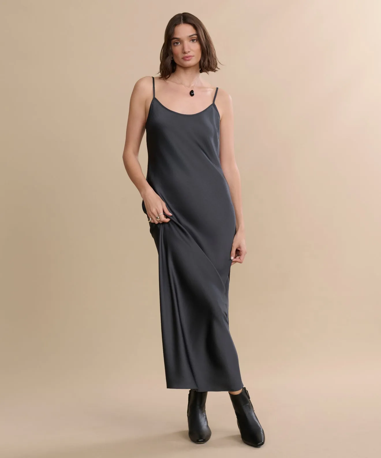 Cleo Slip Dress Layered Fabric