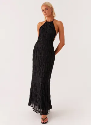 Golden Scene Aullie Maxi Dress - Black