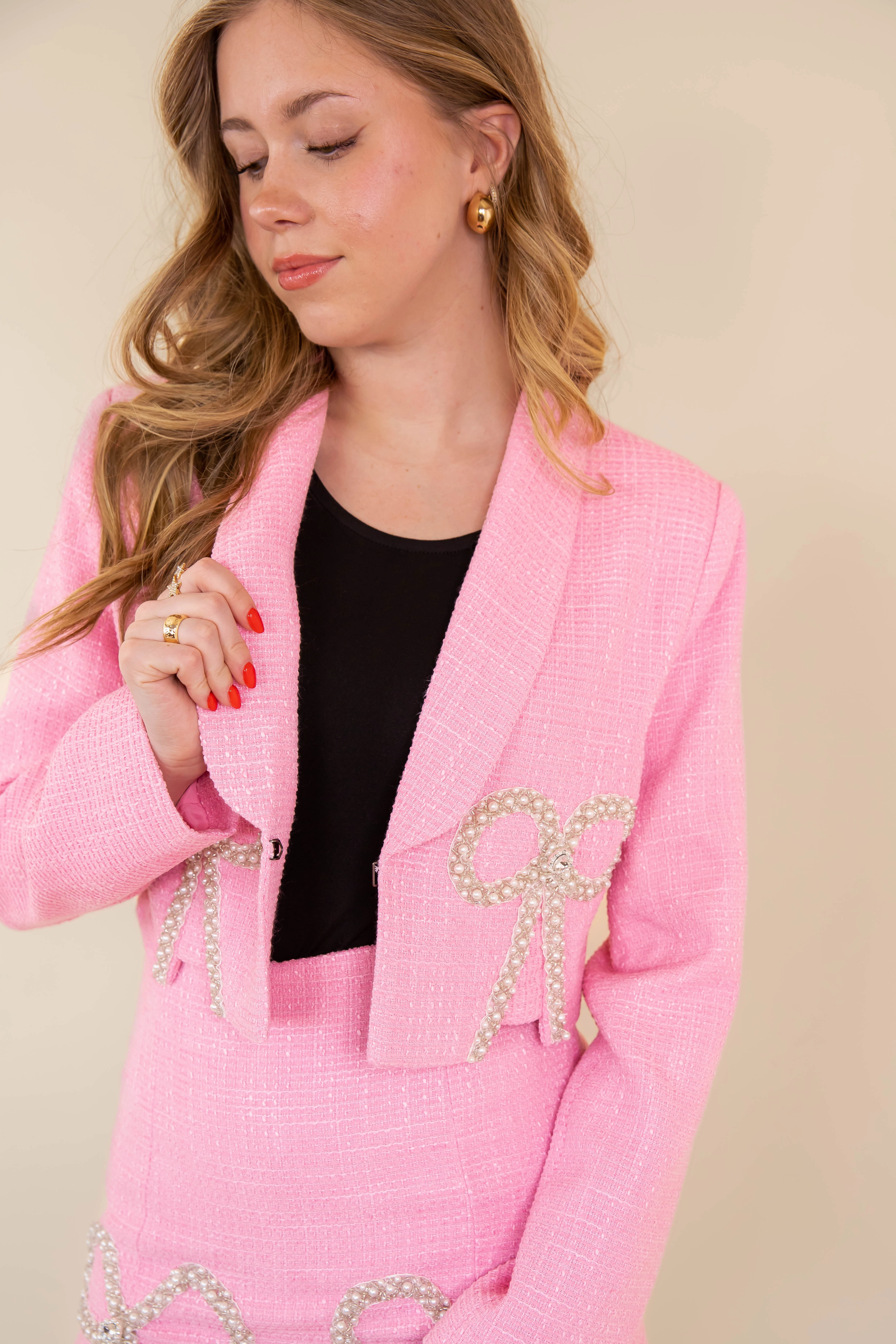 Comfortable Design Belle of the Boardroom Cropped Blazer