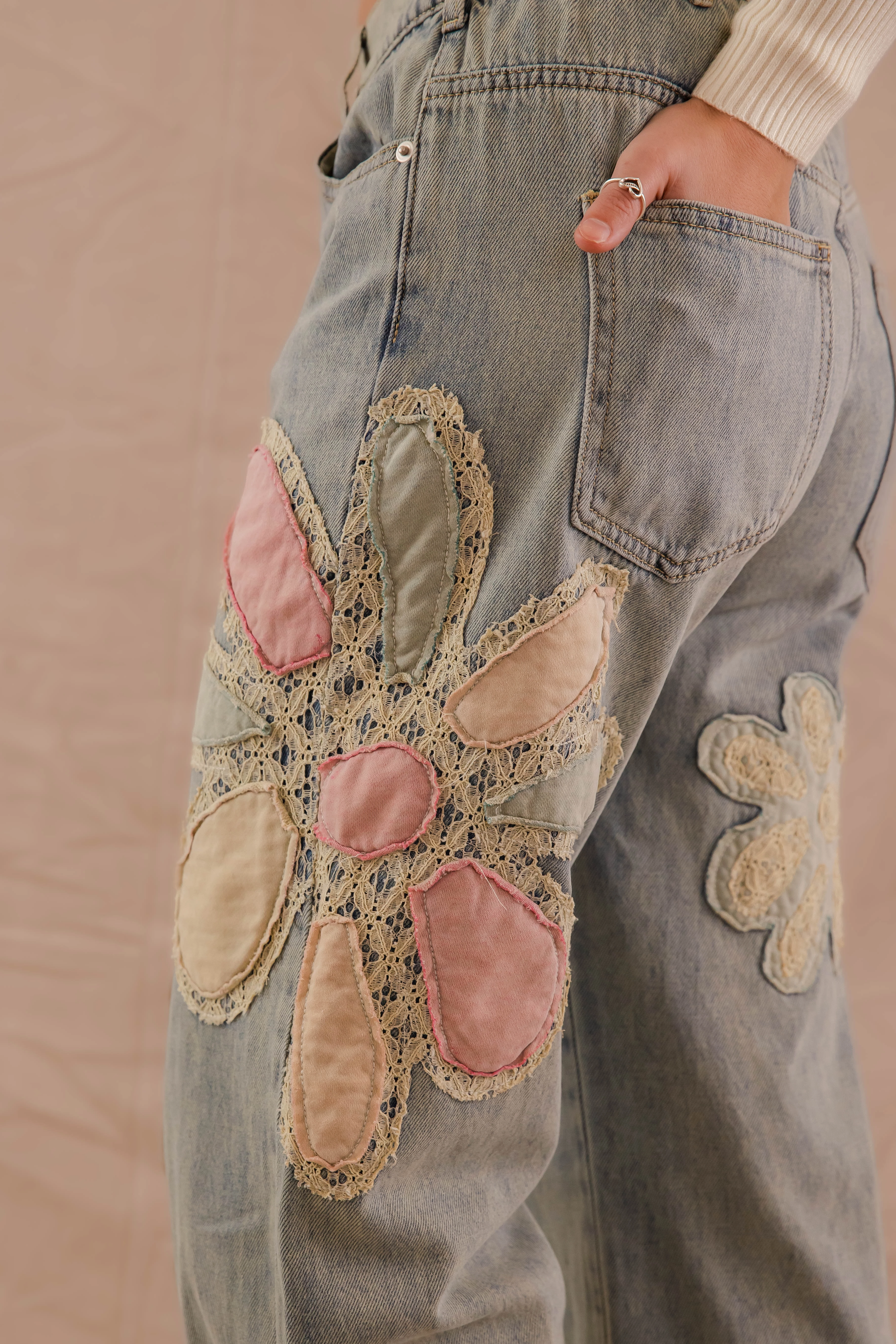 RESTOCK: Sweet Adventures Denim Non Slip Waistband WindResistantMaterial