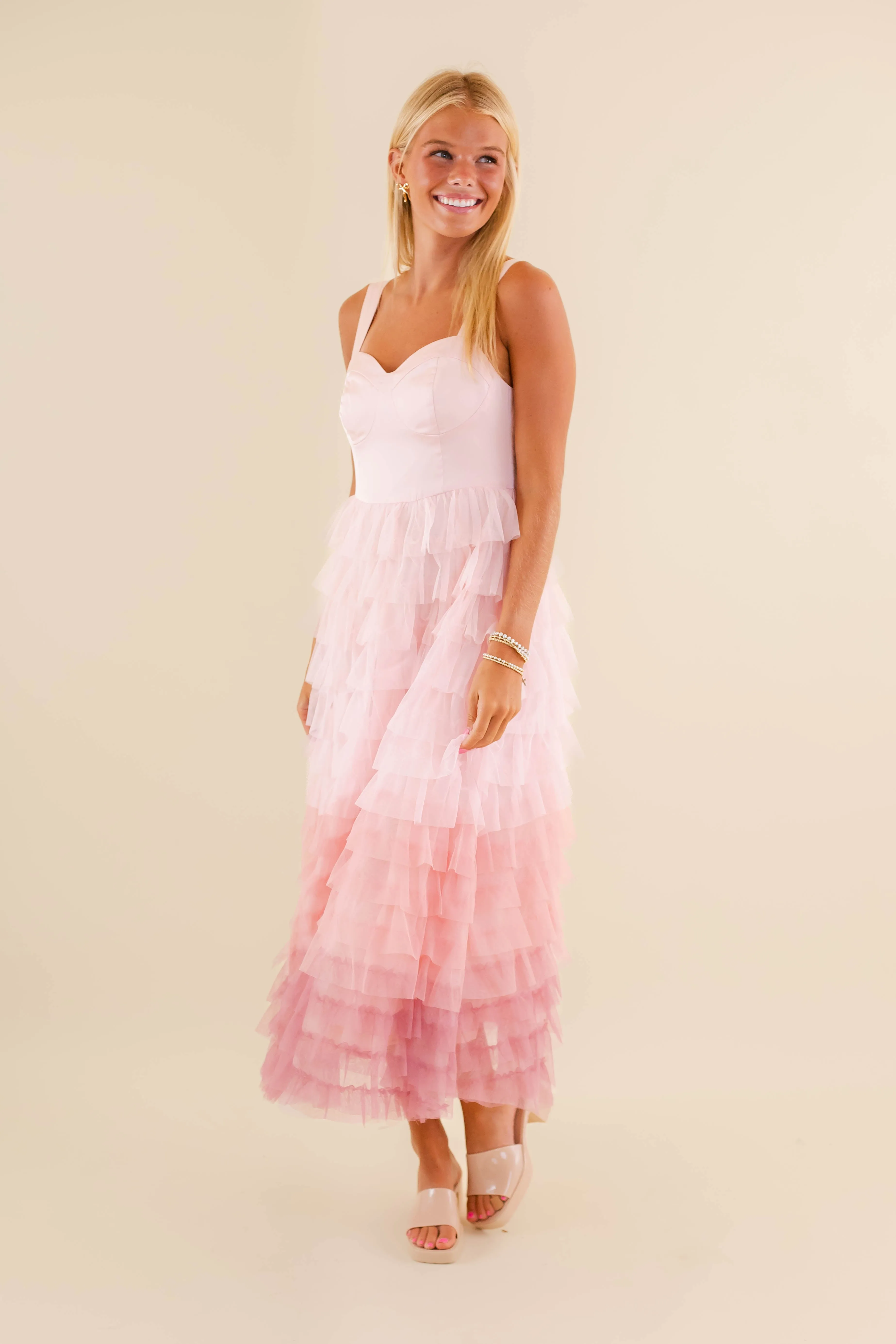 New Spirit Just Like That Tulle Midi Dress
