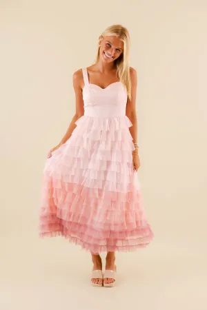 Just Like That Tulle Midi Dress Cool Drape