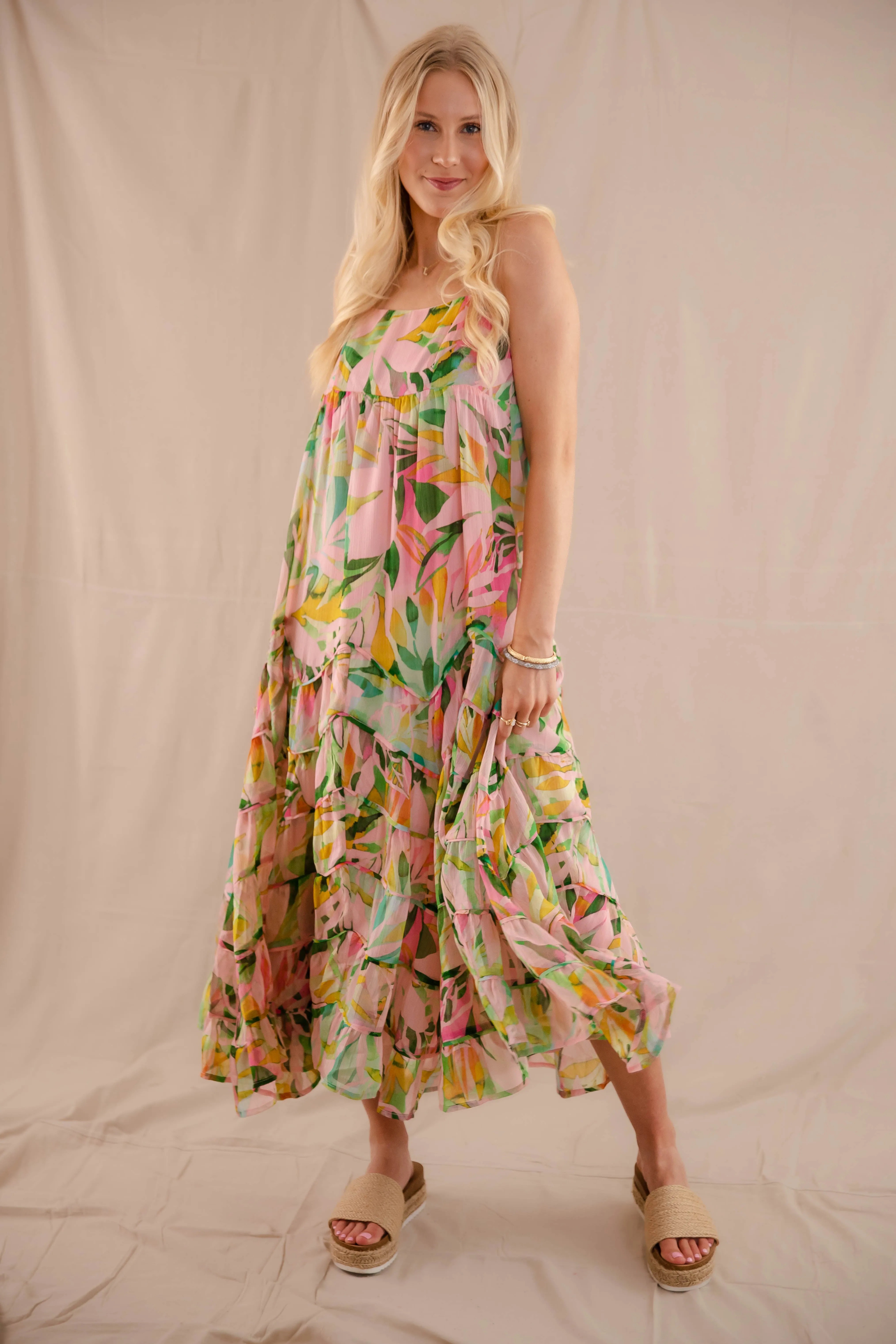 Tropical Tango Maxi Dress Sharp Finish