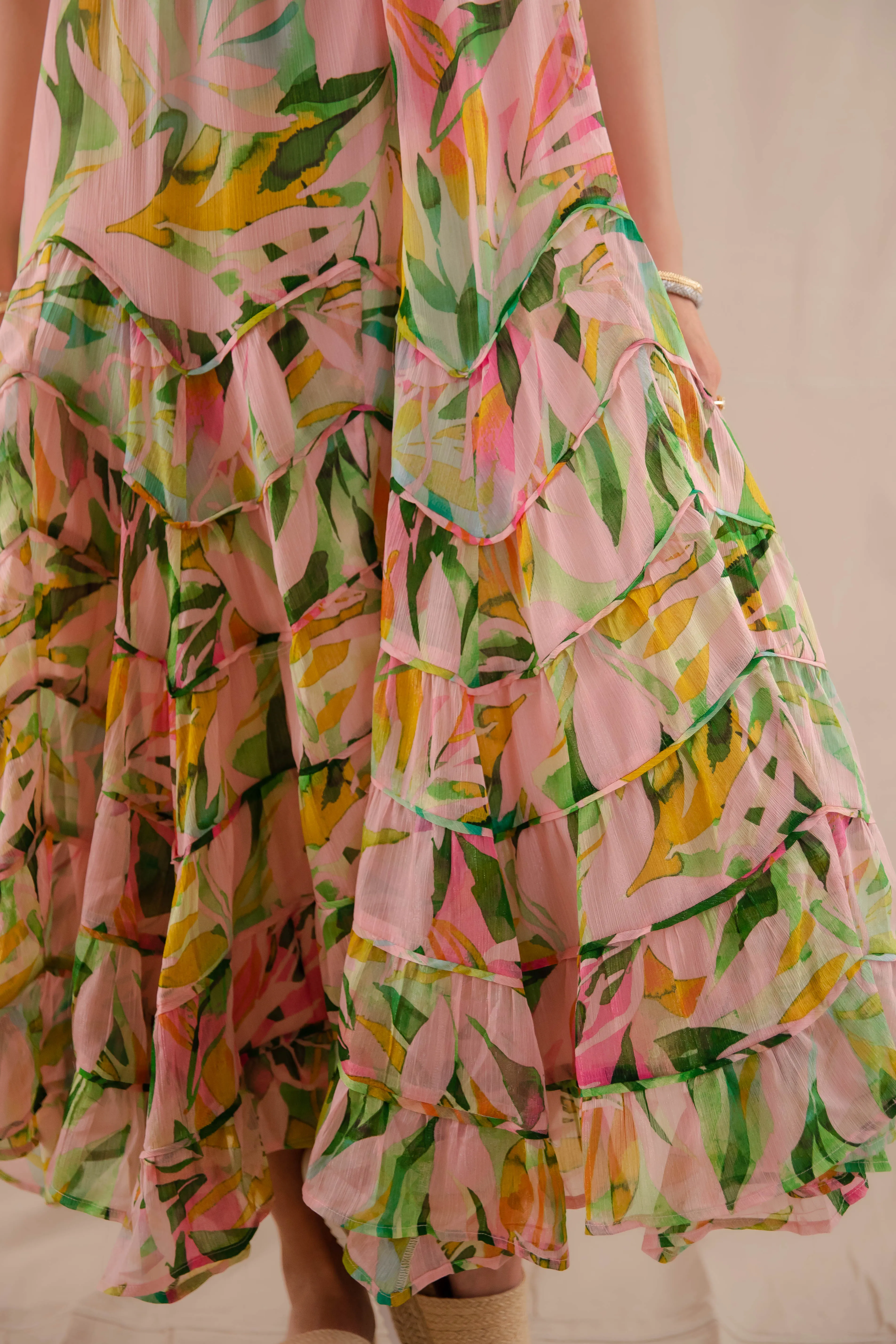 Tropical Tango Maxi Dress Simple Mood relaxed elegance