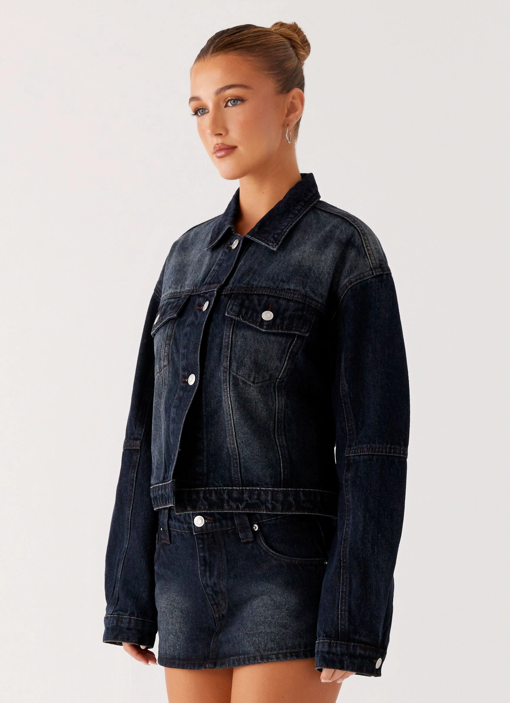 Tropics Denim Jacket - Washed Dark Blue Odor Resistant Treatment