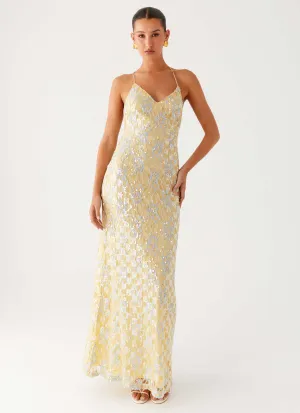 Calm Finish Truly Mine Maxi Dress - Yellow