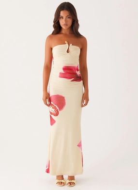 Rudy Maxi Dress - Orchid Yellow AntiStaticMaterial