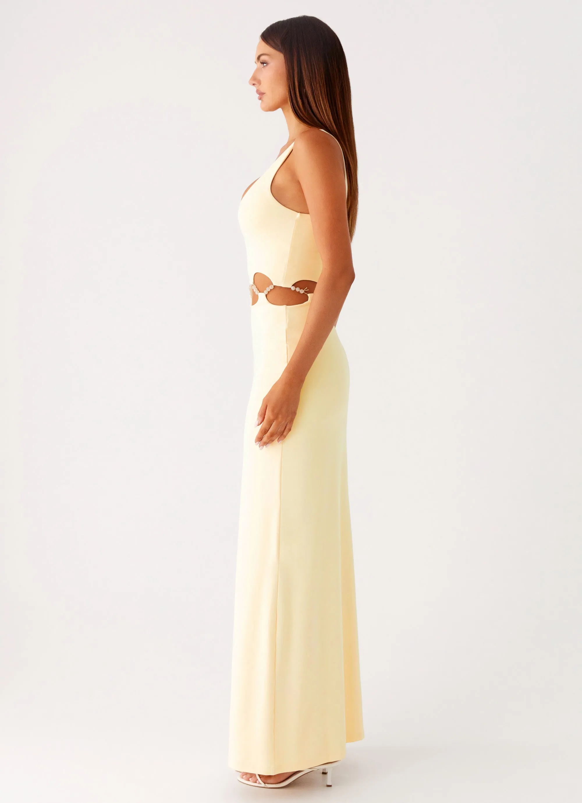 Resort Ready Dreamboat Beaded Maxi Dress - Yellow