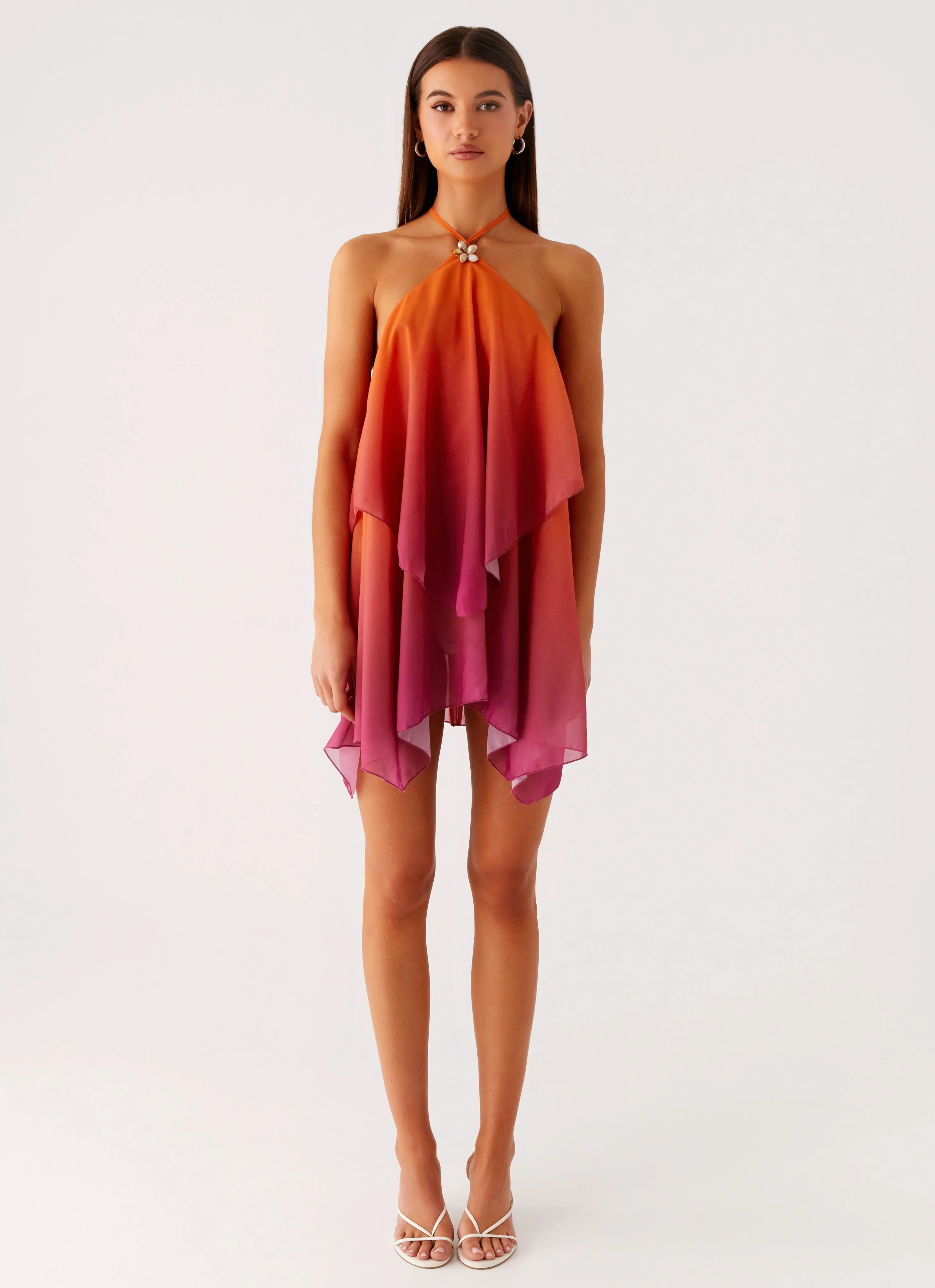 Flow Friendly Twin Flame Mini Dress - Orange Gradient