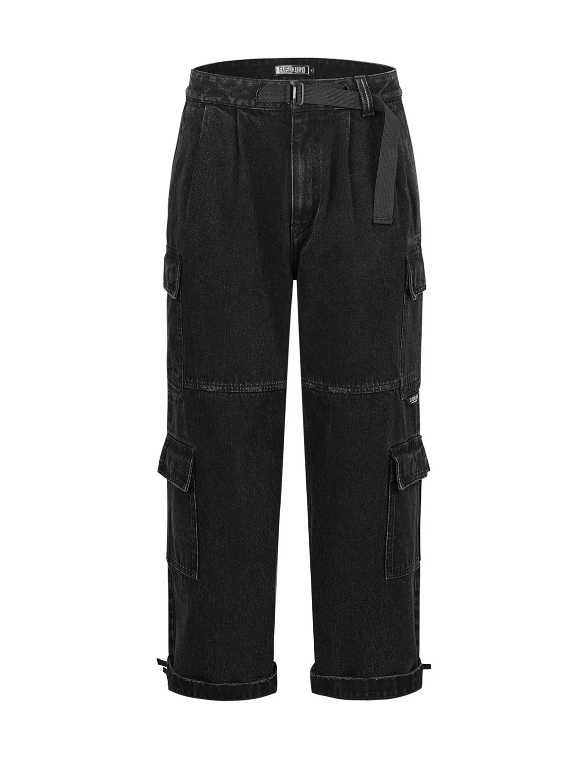 Two Tone Distressed Oversized Cargo Pants