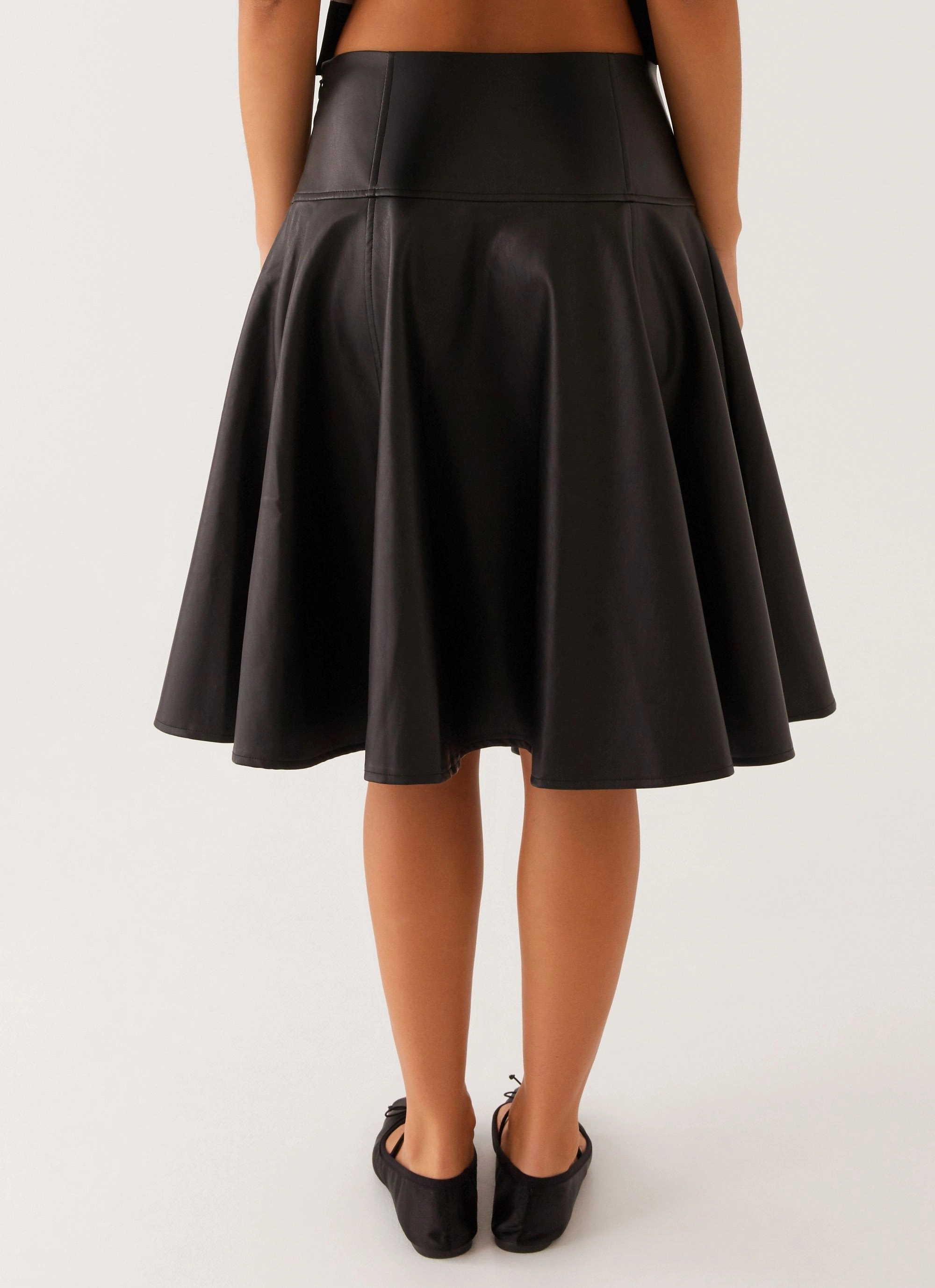 Everyday Comfort Wear Tyler Midi Skirt - Black