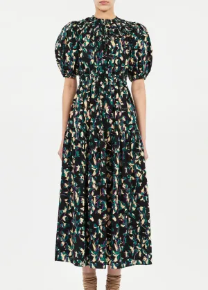 Ulla Johnson Othella Short Sleeve Midi Dress All Time Party Floral