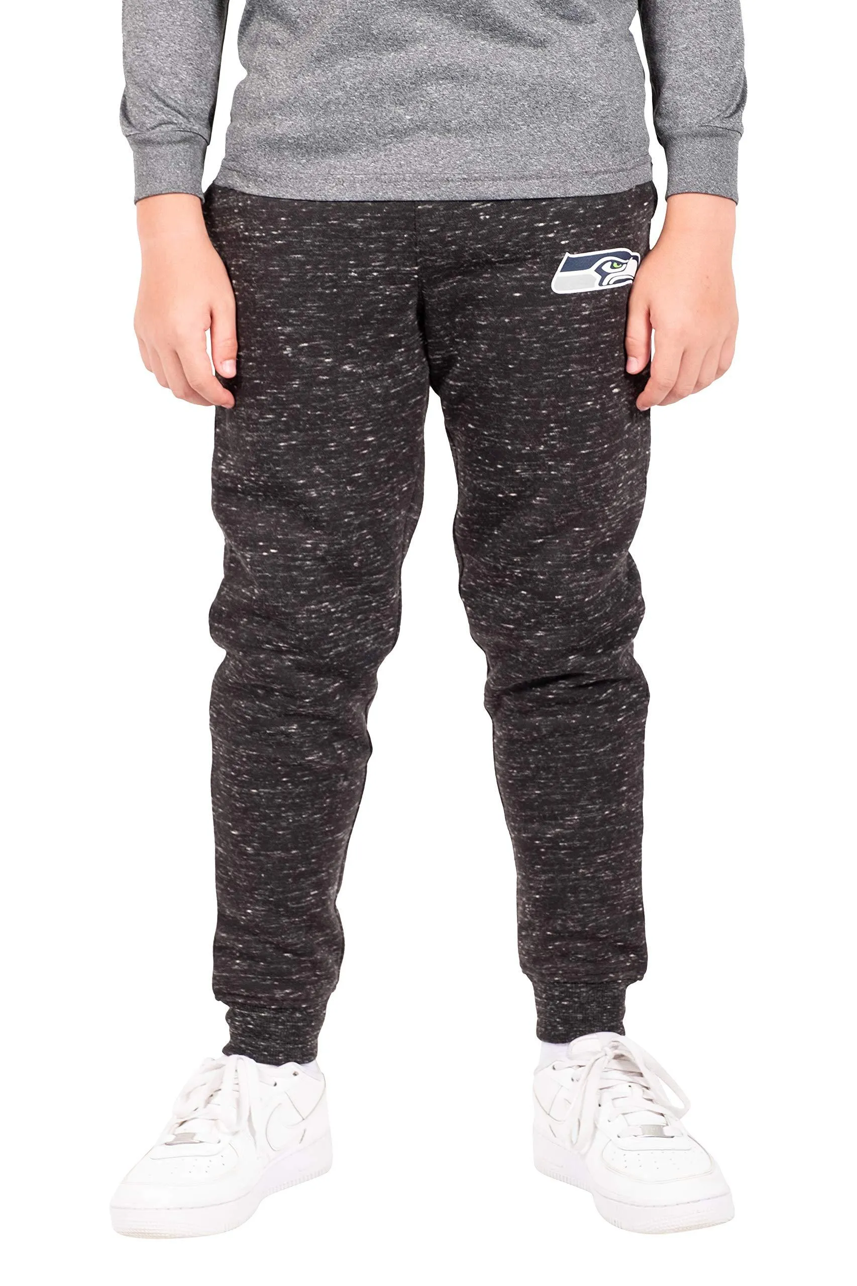 Ultra Game NFL Official Youth Super Soft Supreme Jogger Sweatpants, Seattle Seahawks, Black Snow|Seattle Seahawks