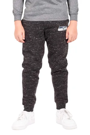 Ultra Game NFL Official Youth Super Soft Supreme Jogger Sweatpants, Seattle Seahawks, Black Snow|Seattle Seahawks