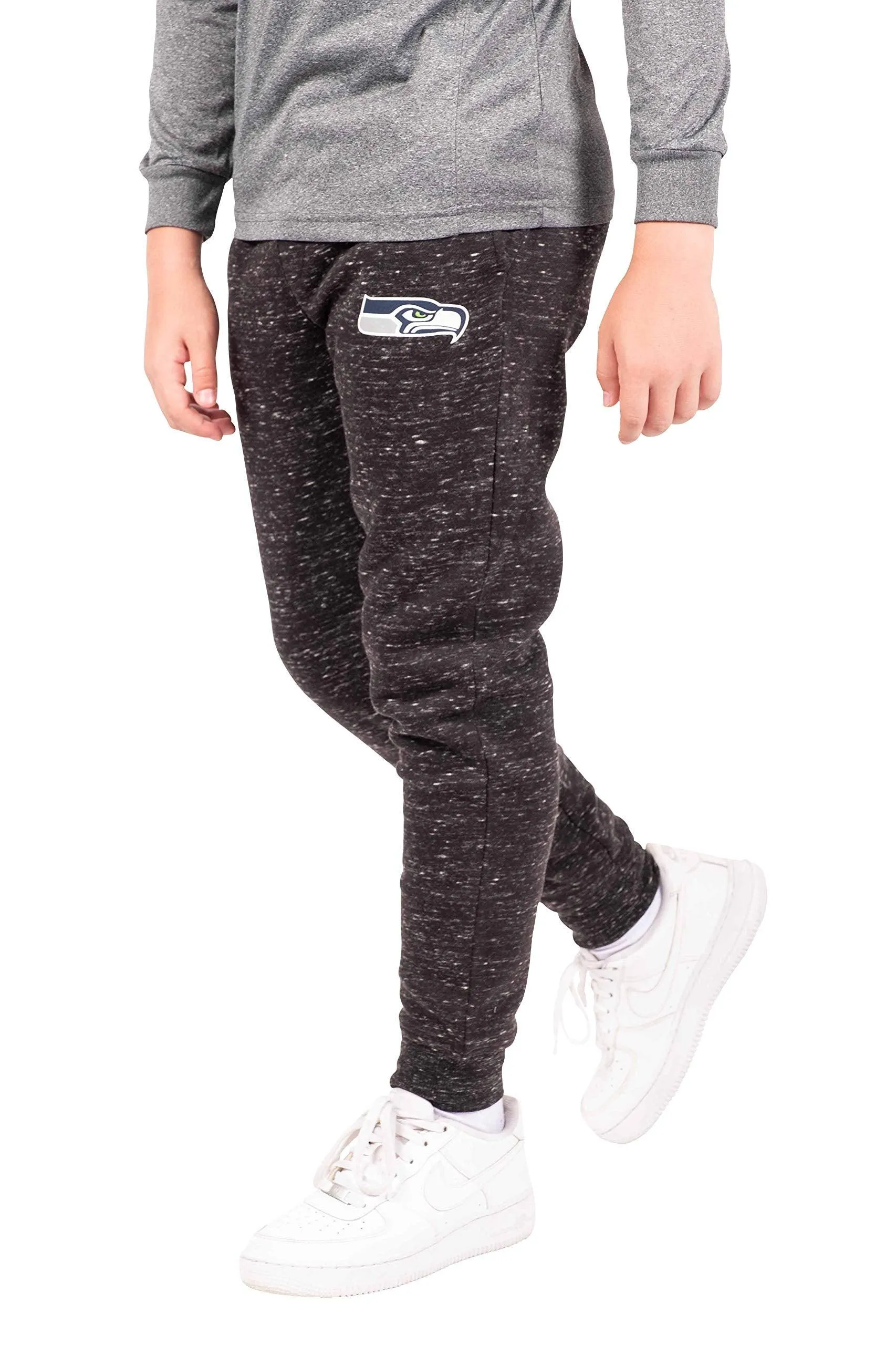 Ultra Game NFL Official Youth Super Soft Supreme Jogger Sweatpants, Seattle Seahawks, Black Snow|Seattle Seahawks