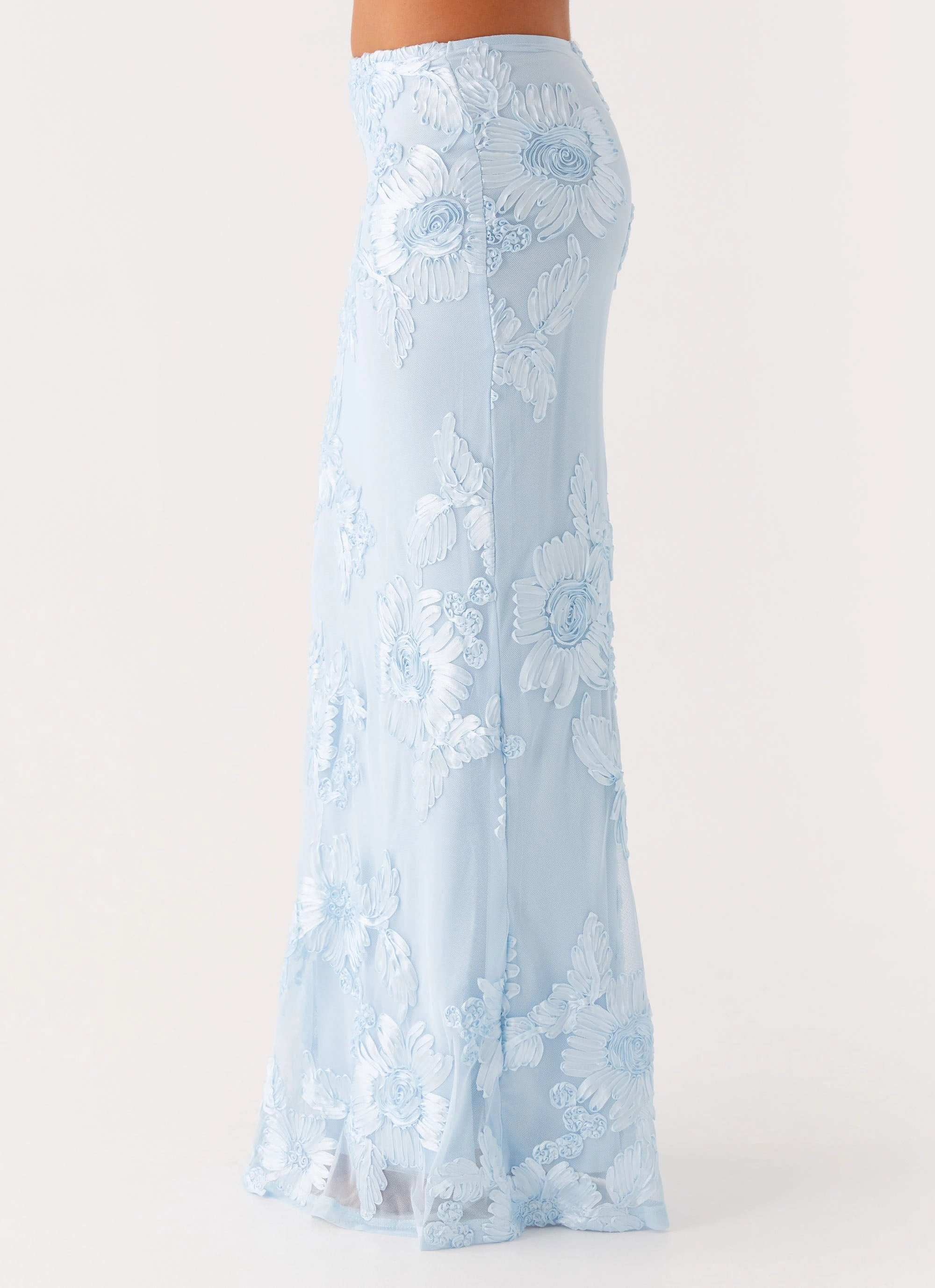 Radiate Maxi Skirt - Blue Simple Utility