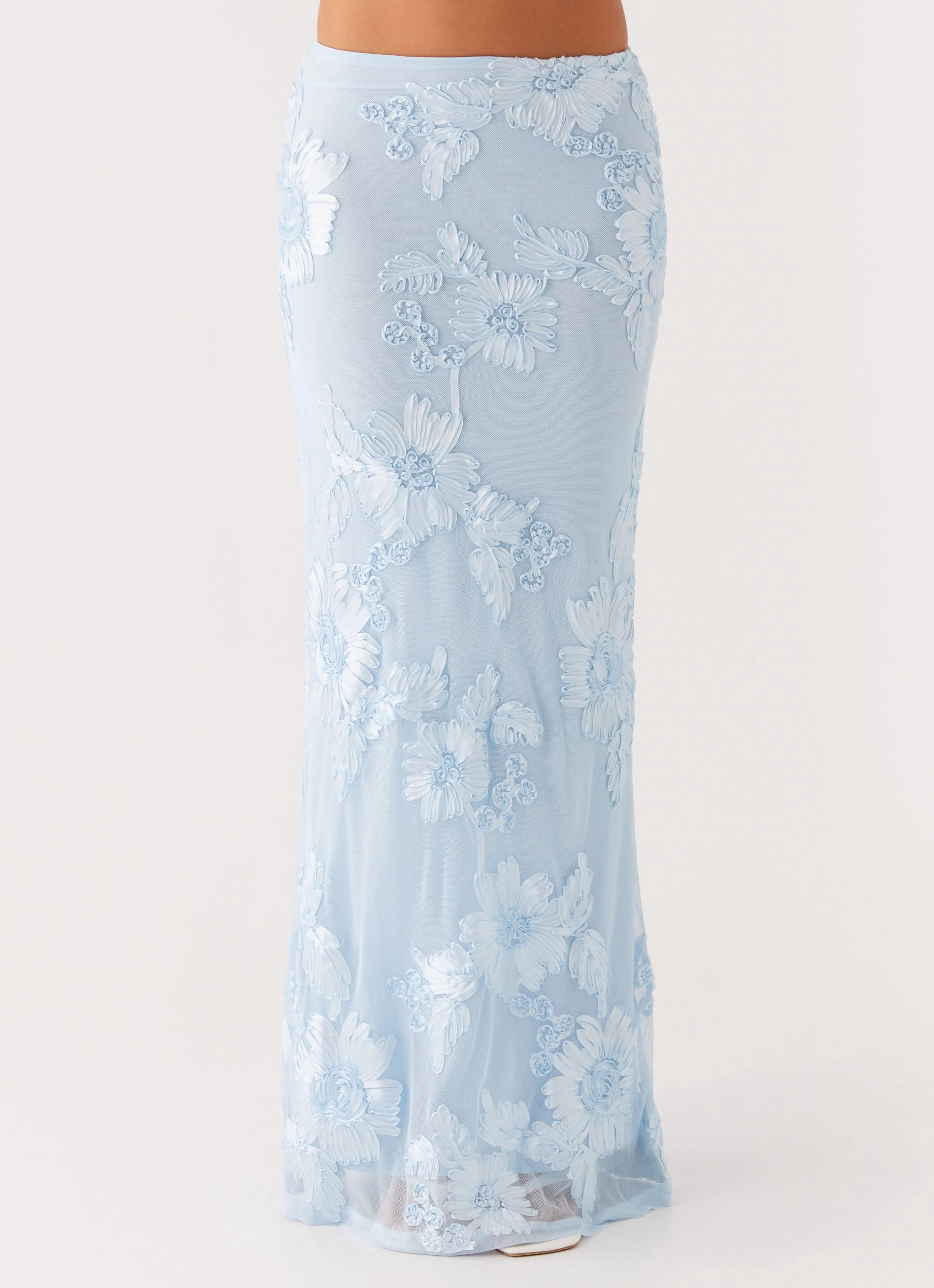 Radiate Maxi Skirt - Blue SecureClosureSystem Mid Rise