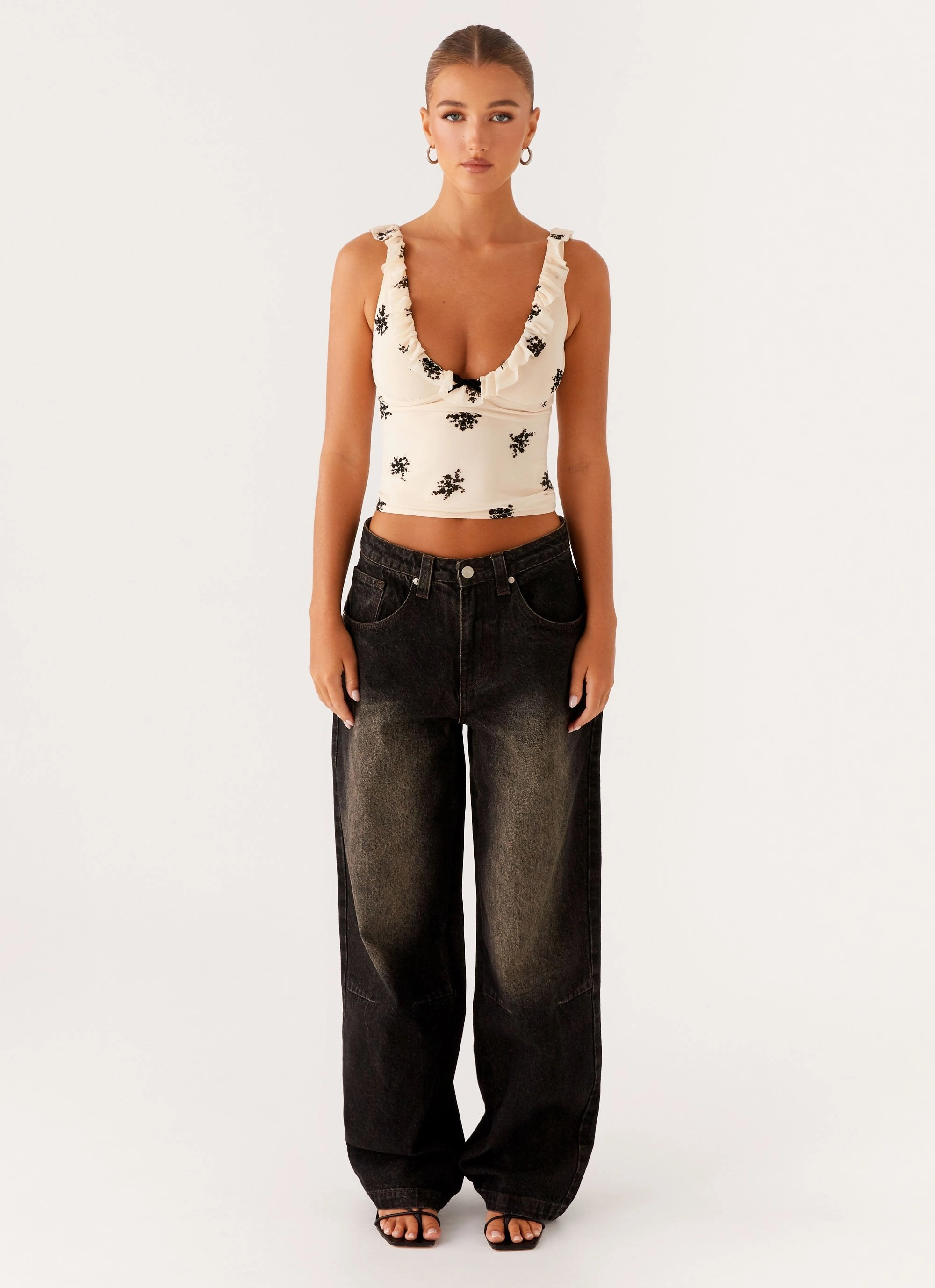 DropShoulder Milena Cami Top - Nude