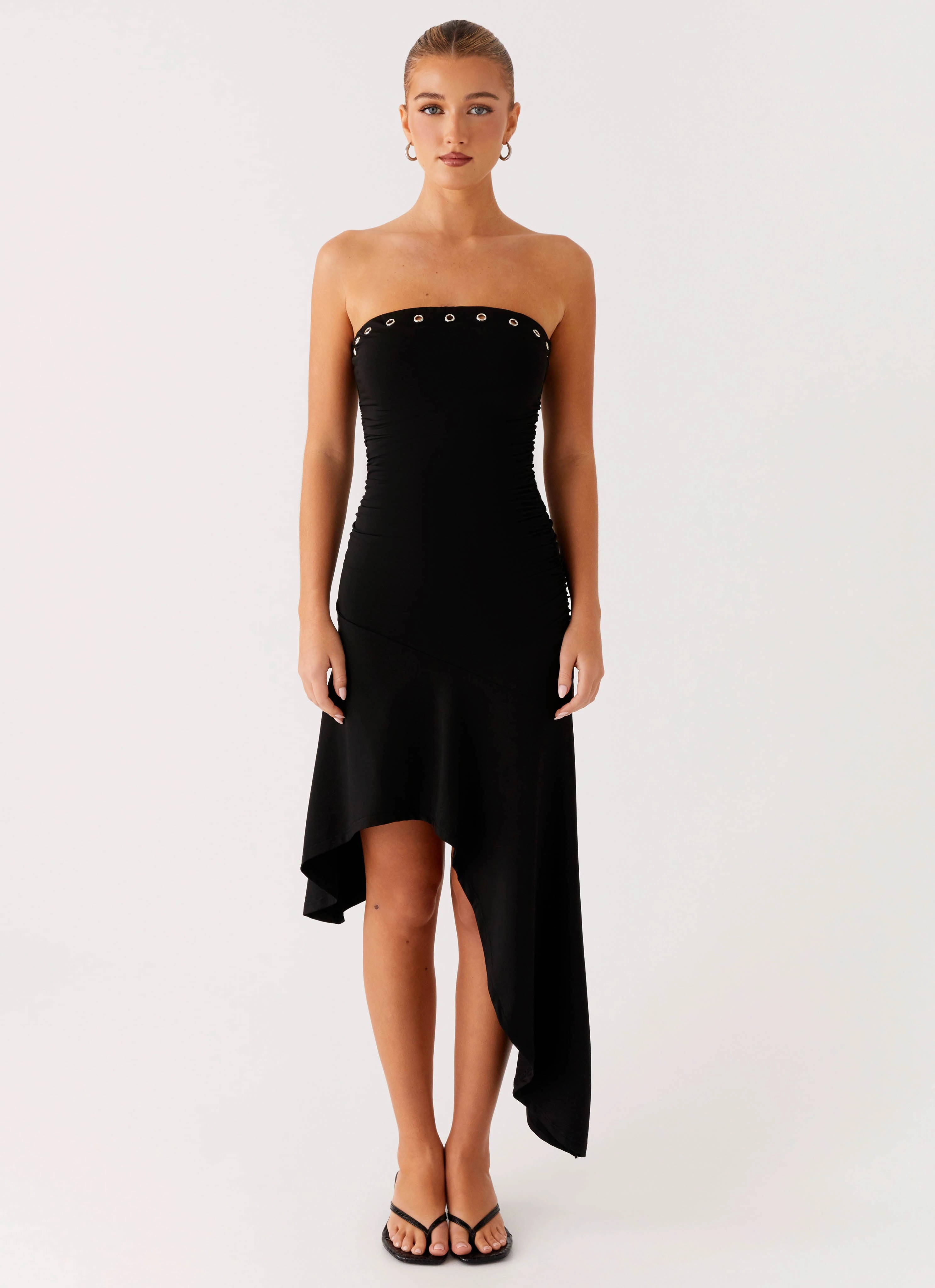 Unapologetic Midi Dress - Black effortless grace