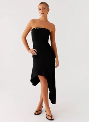 Flow Friendly Unapologetic Midi Dress - Black
