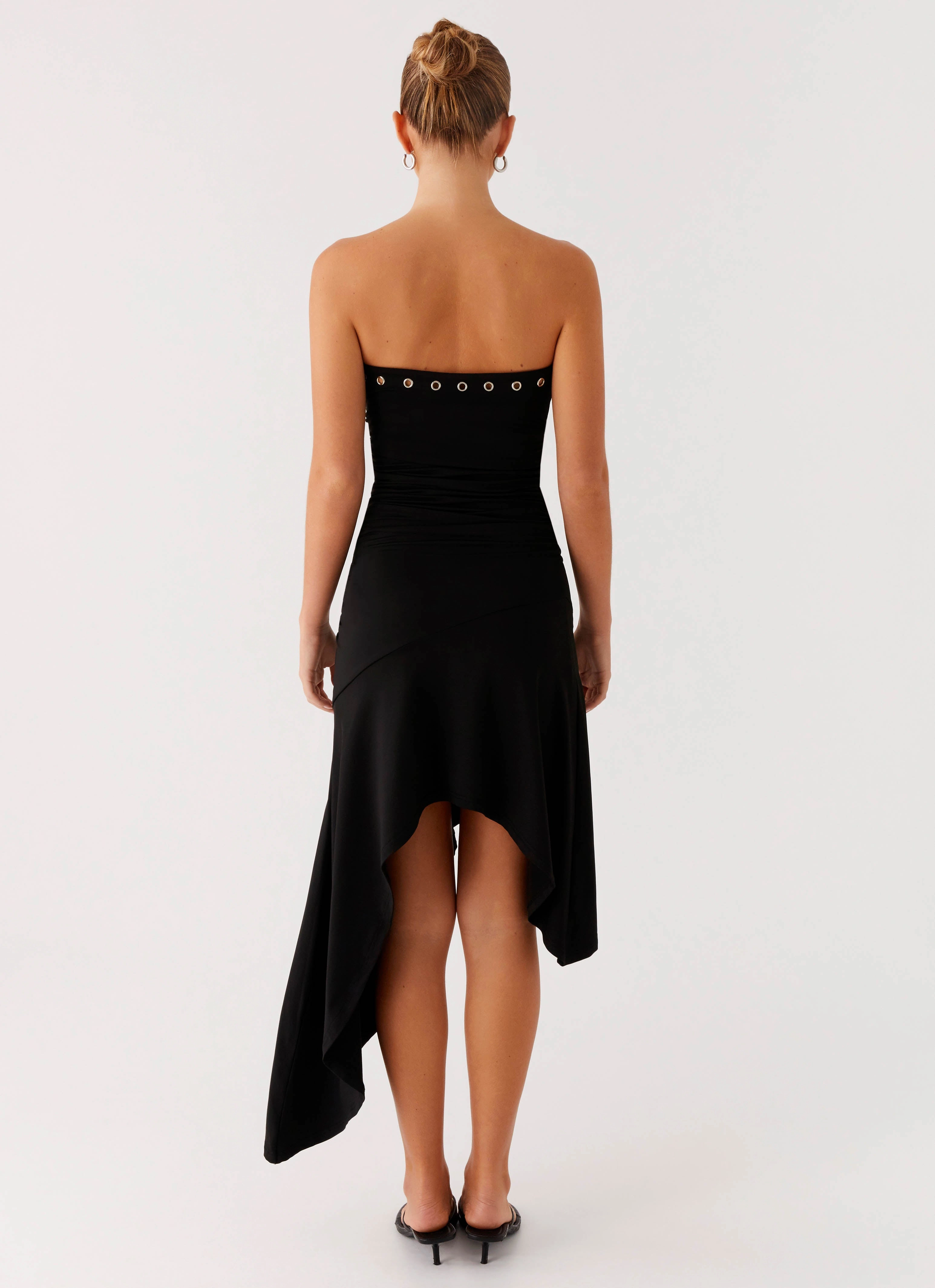 Grace Vibe Unapologetic Midi Dress - Black