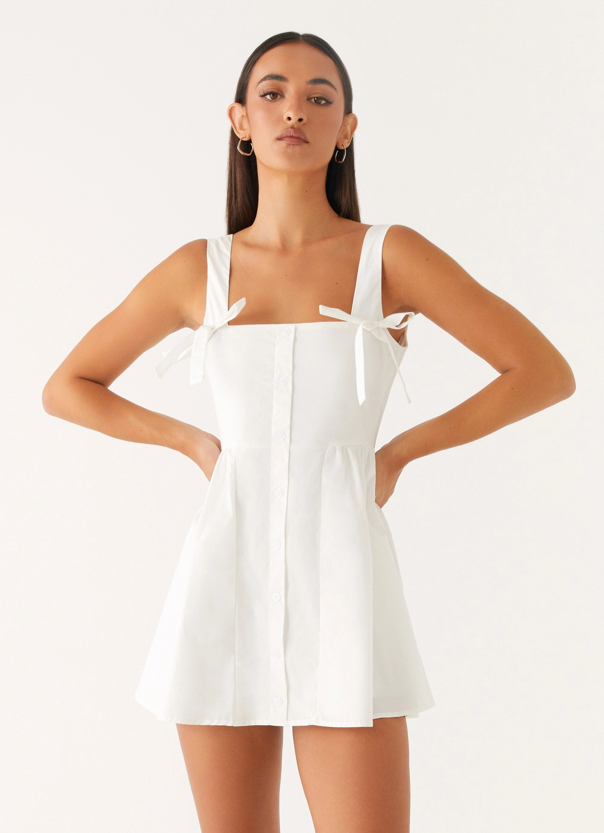 Everyday-Comfort Classic structured dress Unconditional Mini Dress - White
