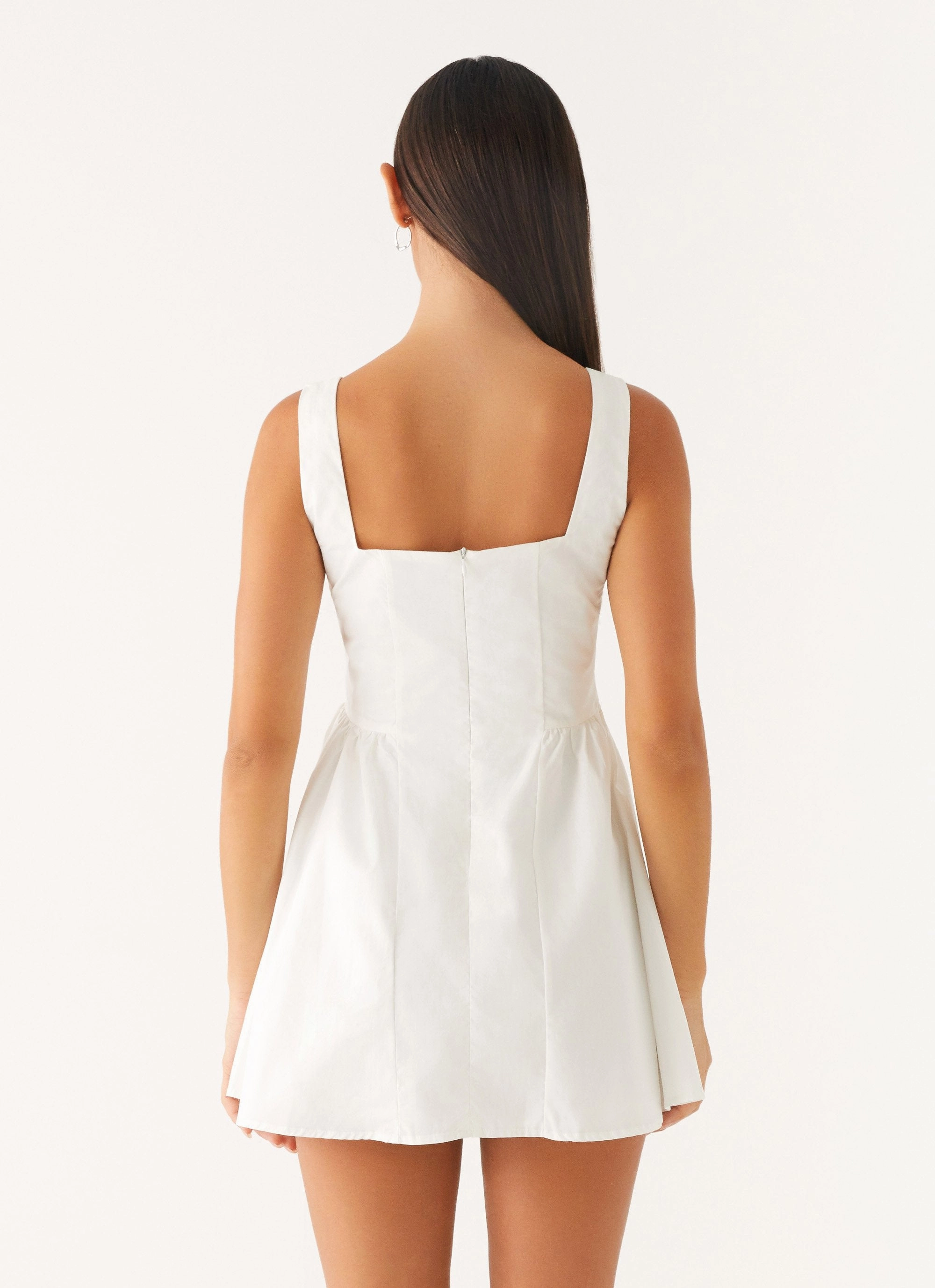 Travel Option Date Nightwear Unconditional Mini Dress - White