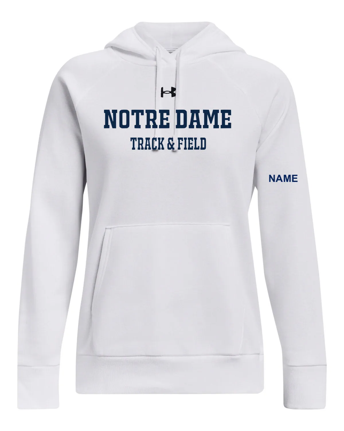 Under Armour Ladies' Rival Fleece Hooded Sweatshirt -CAN-NDATF24-1379500-WHITE