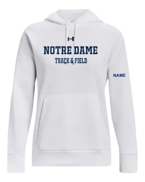 Under Armour Ladies' Rival Fleece Hooded Sweatshirt -CAN-NDATF24-1379500-WHITE