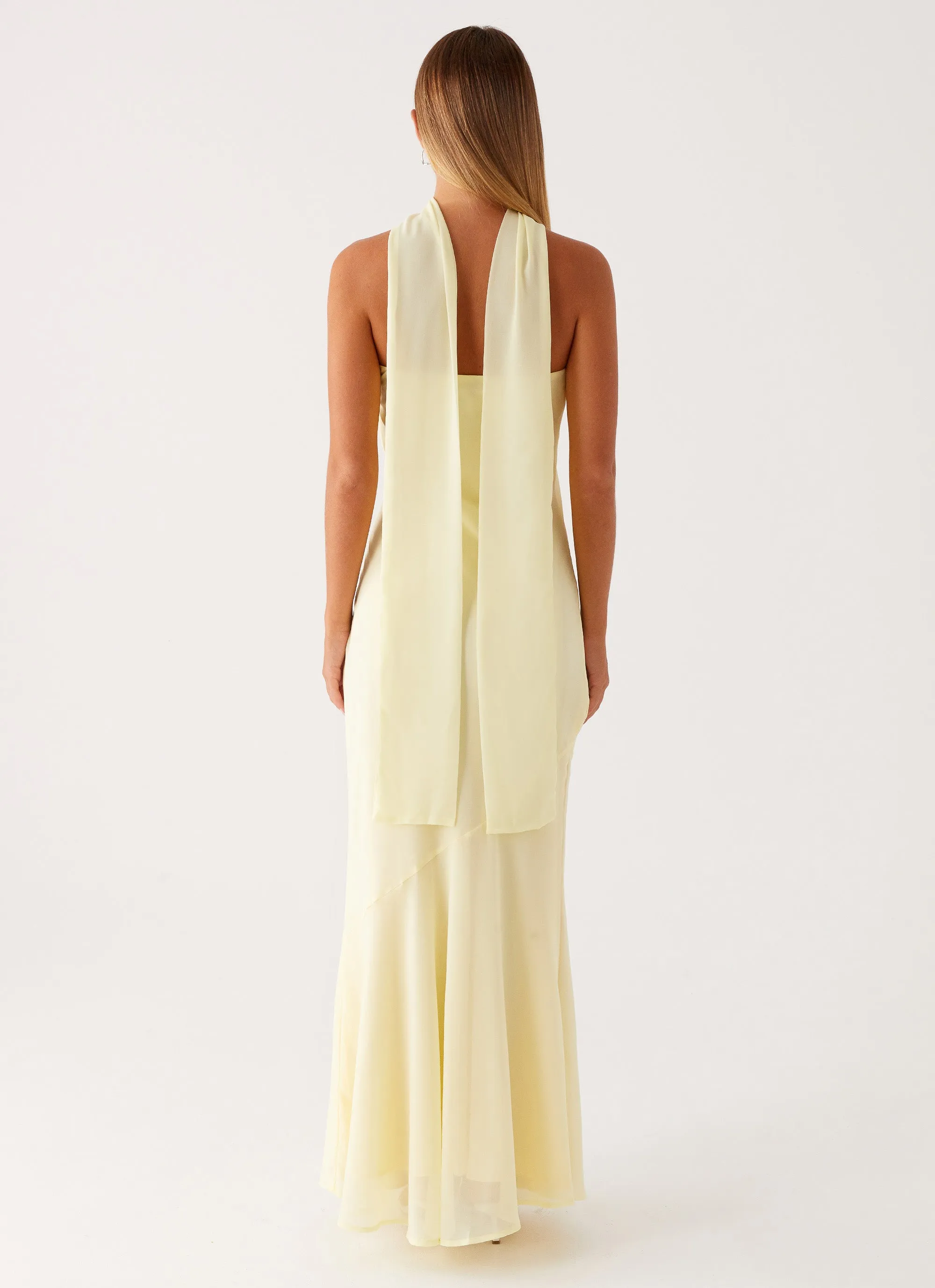 Under The Pagoda Maxi Dress - Yellow Stylish Fit