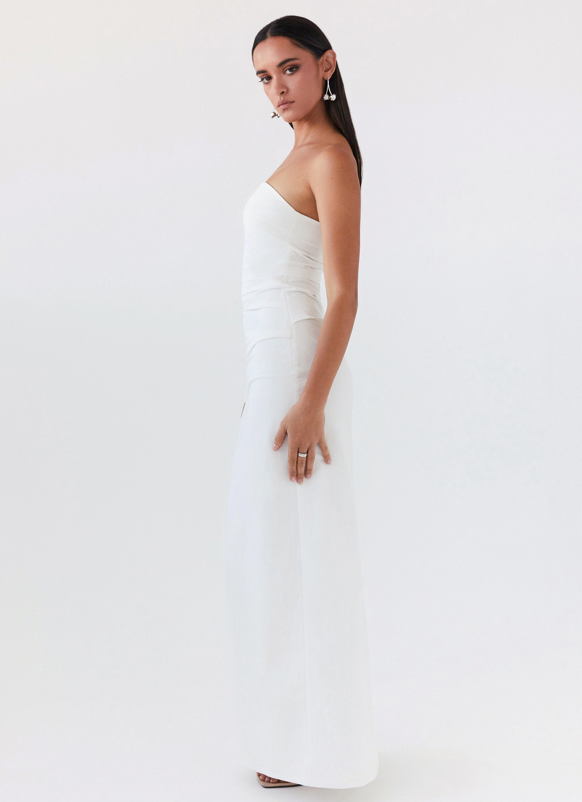 Eye Appeal Danielle Strapless Maxi Dress - White