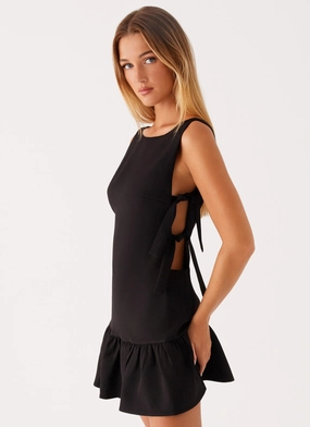Roux Mini Dress - Black Cool Elegance