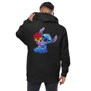 Unisex fleece zip up hoodie