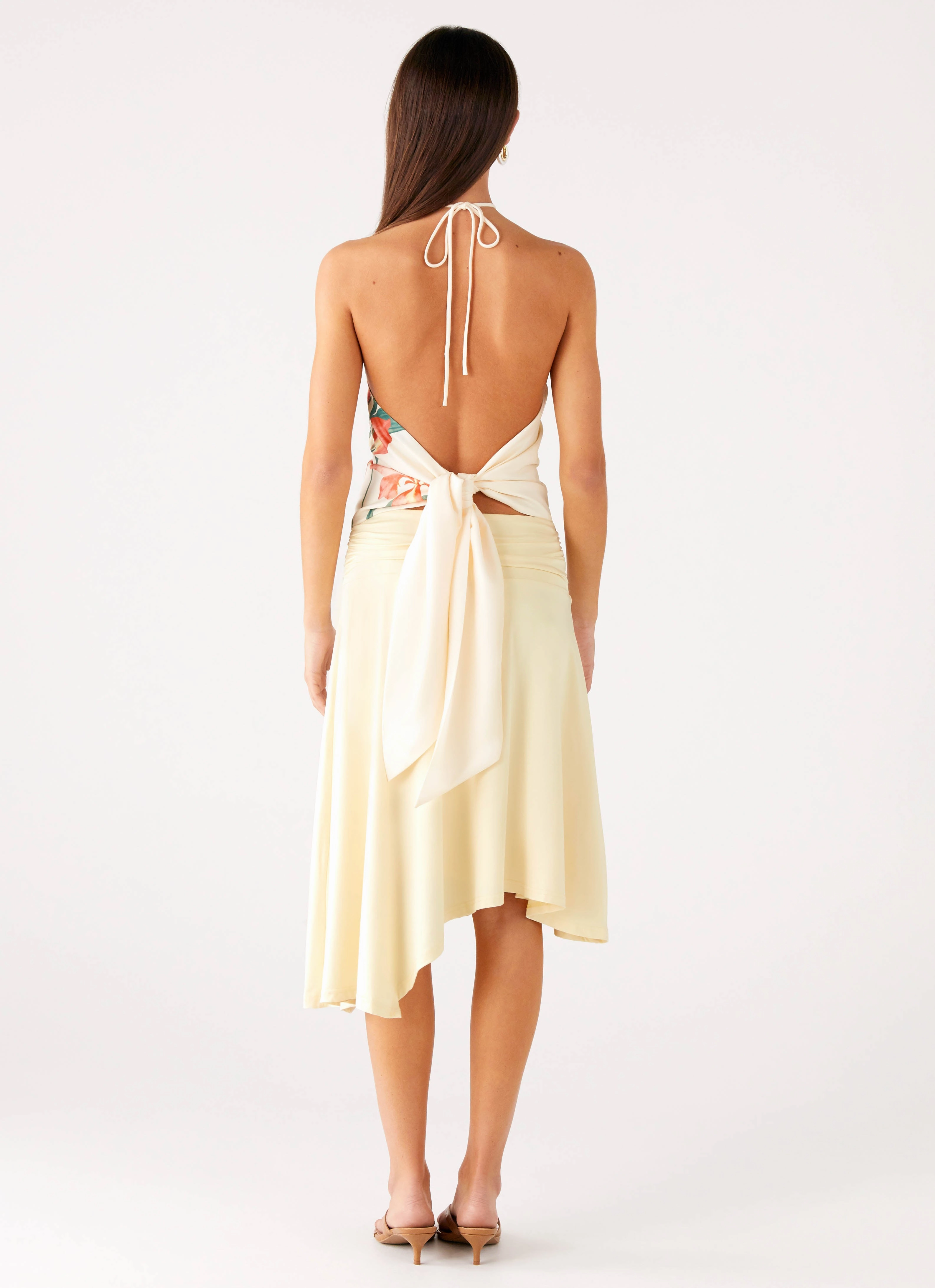 Easy Fit Loreta Beaded Tie Back Top - Siena Floral