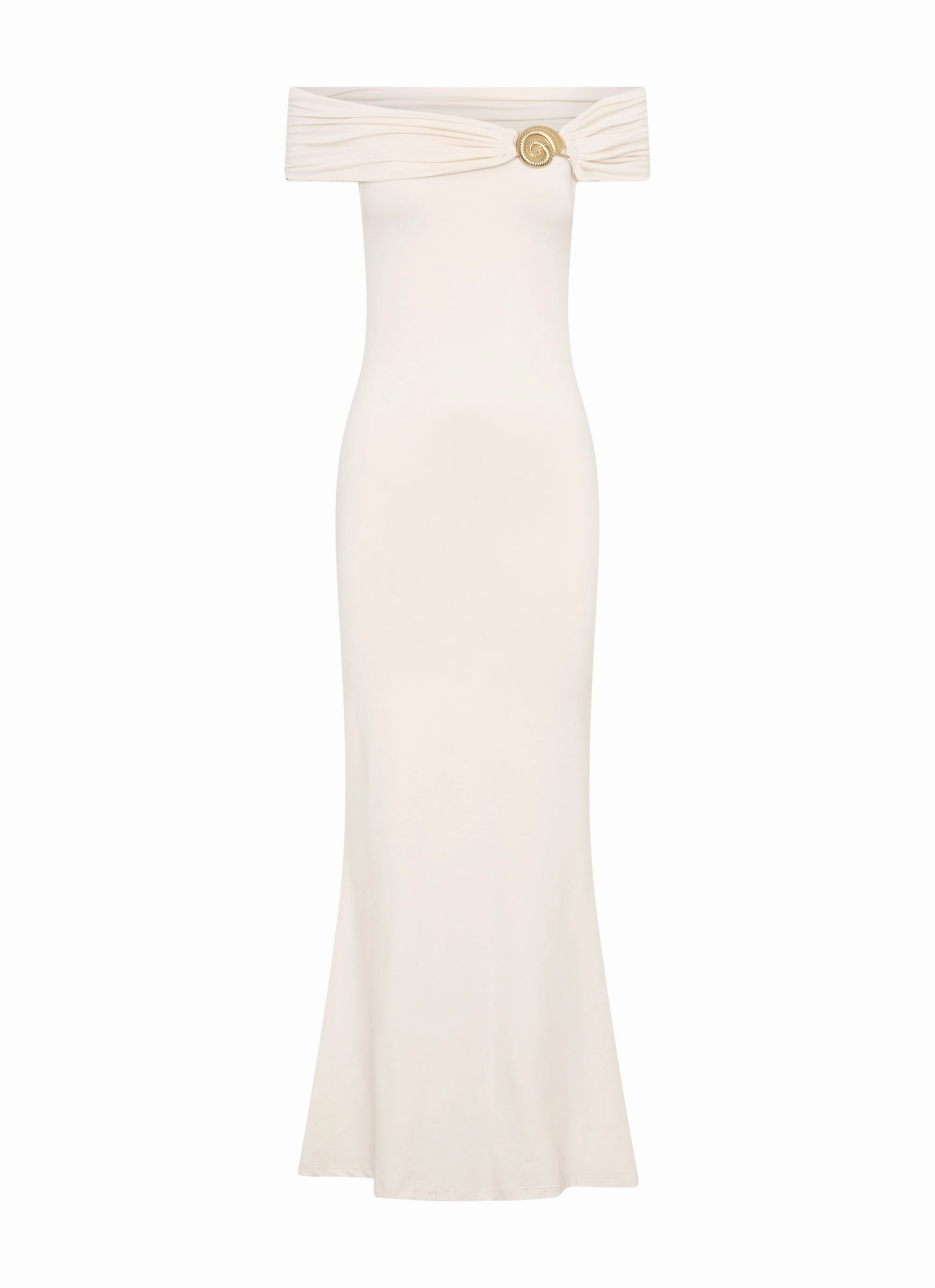 Trend Texture Illusion Maxi Dress - Ivory