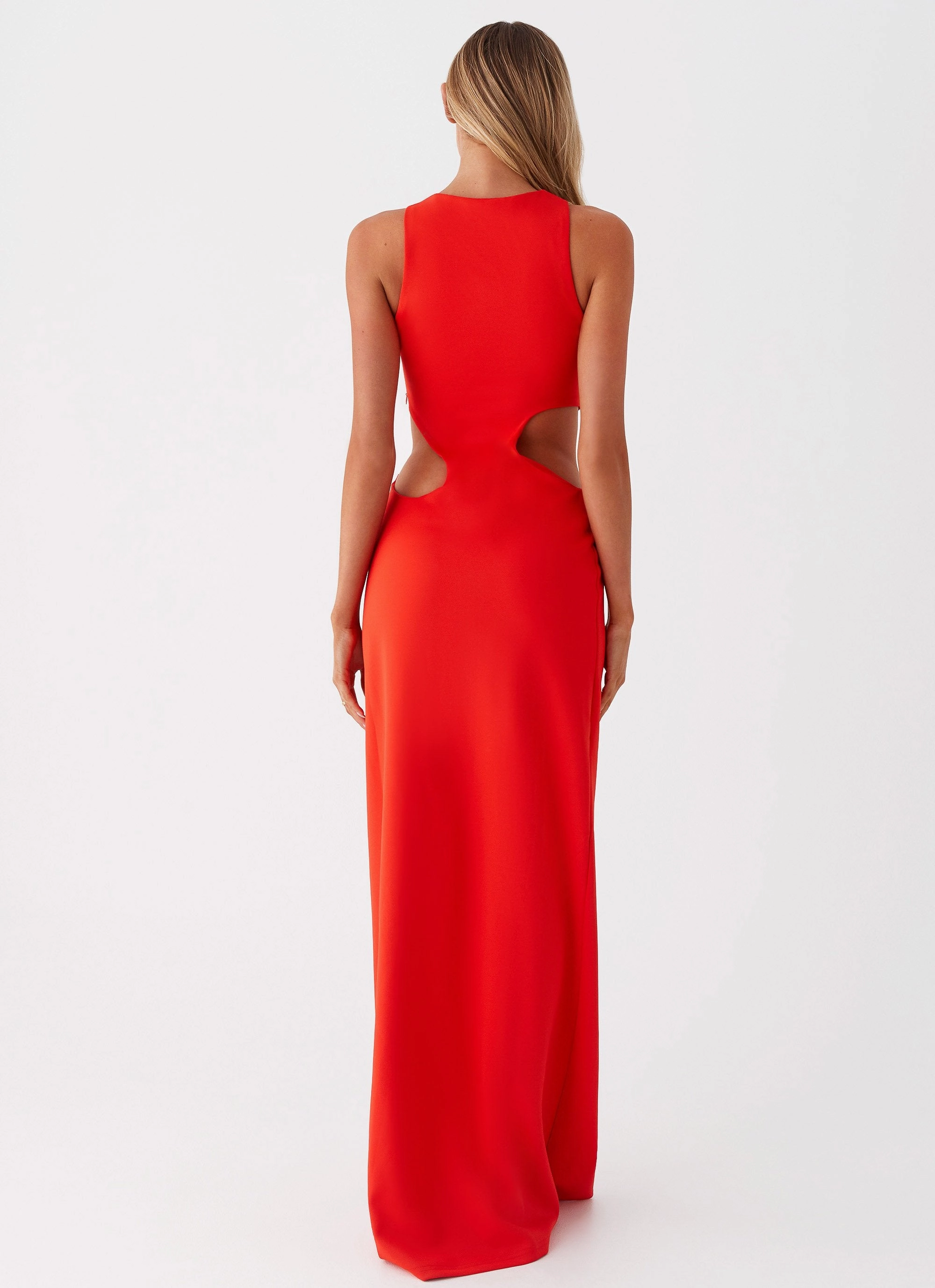 Simple Ease Tear-resistant Vaeloria Maxi Dress - Red